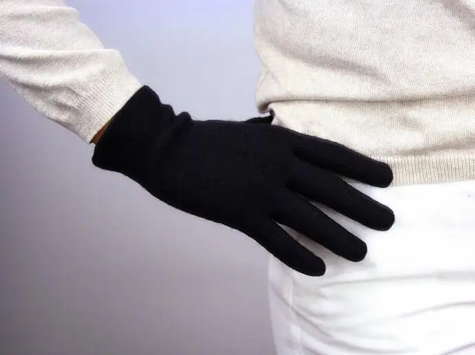 Женские модные толстые теплые кашемировые перчатки для вождения Женские винтажные элегантные шерстяные базовые перчатки R612