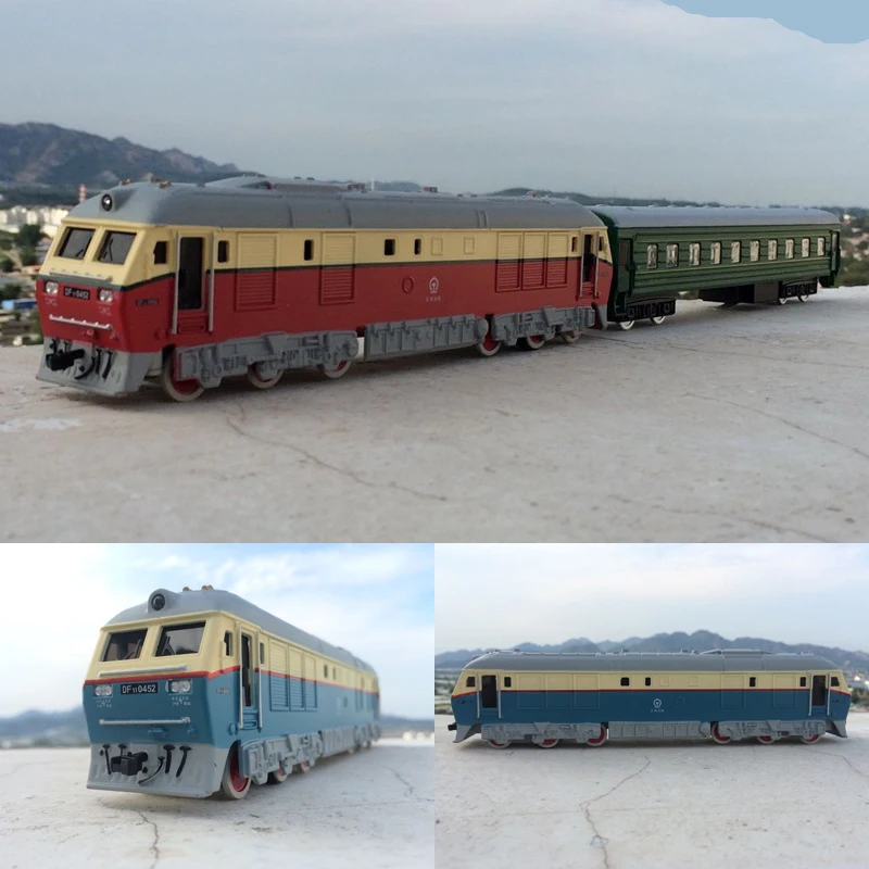 Высокий имитационный поезд масштаб 1:87 сплав тяговый Dongfeng двойной каретка