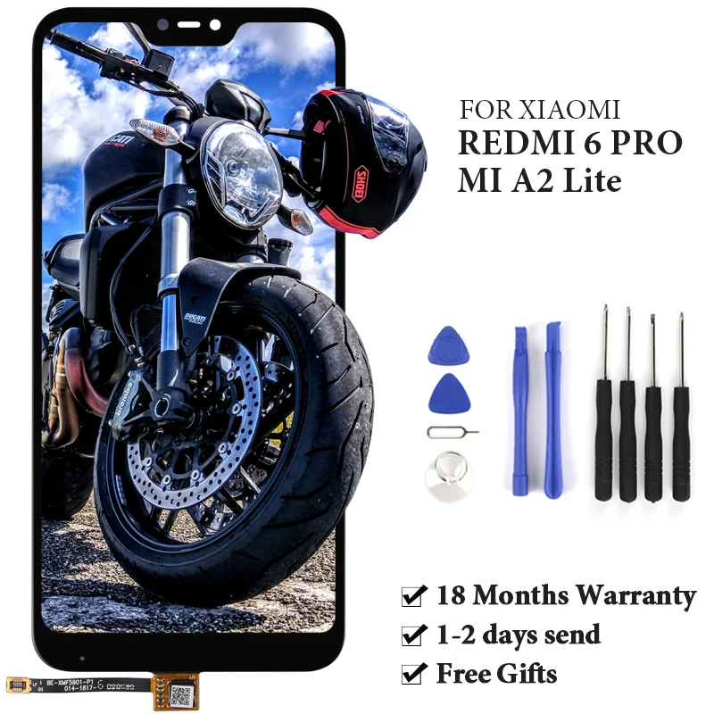 5 84 '&#x272280x1080 высокий экран для Xiaomi Redmi 6 Pro Mi A2 Lite ЖК-дисплей с рамкой дигитайзер