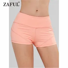 ZAFUL Йога шорты эластичный Бег Спортивные шорты быстросохнущая дышащий спортивные кроссовки Фитнес шорты Упражнение Костюмы шорты Для женщин