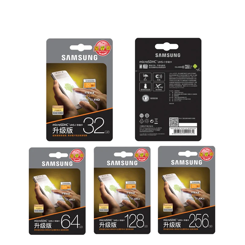 SAMSUNG карта памяти MicroSD 64 ГБ EVO Карты Памяти Micro SD Карты SDXC 48 М/с водонепроницаемый C10 TF Trans Flash Микро Карты Для Samsung S3s4 j1j3j5