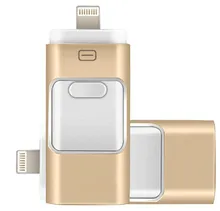 2017 New i-Flash pen Driver HD U-disk Lightning data for iPhone iPad iPod micro usb interface flash drive for PC for MAC 16G