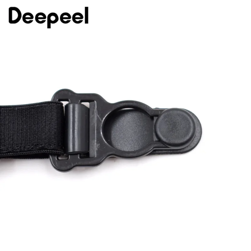 Deepeel 1/2 пары 2,5 см нейлон Для мужчин брюки подтяжки с зажимами двойной зажим носок Нескользящая пряжками унисекс аксессуары для чулок SP035