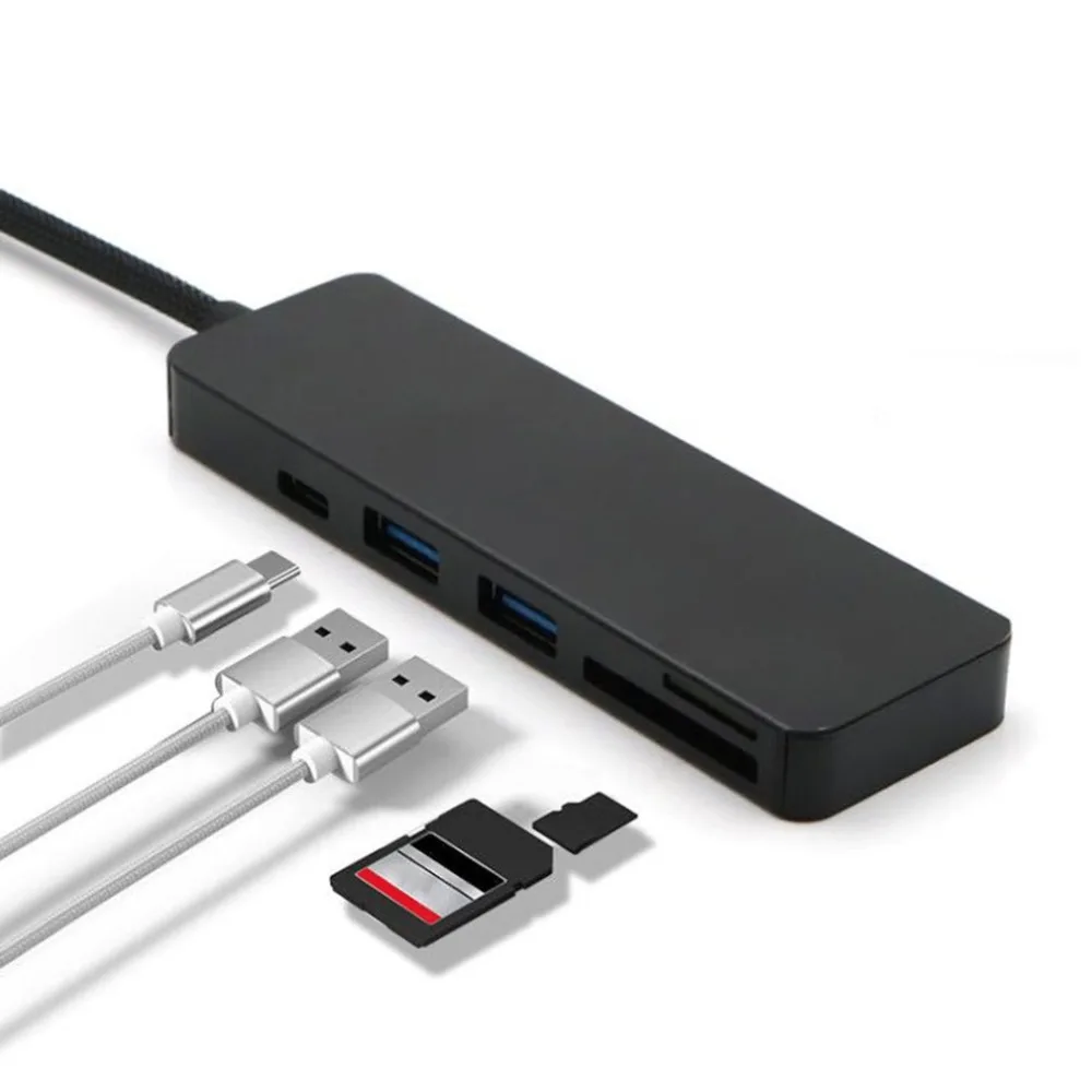 USB 3,1 type-C концентратор TF кард-ридер type C к USB конвертер Высокоскоростной USB 3,0 разветвитель концентратор адаптер для Macbook Прямая поставка