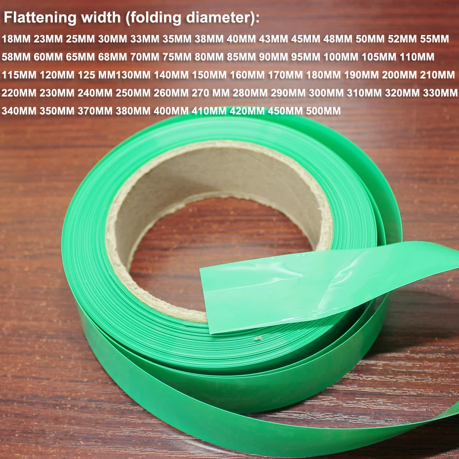 

1kg Lithium battery PVC heat shrinkable sleeve shrink skin Battery skin replacement DIY package tube film insulation sleeve