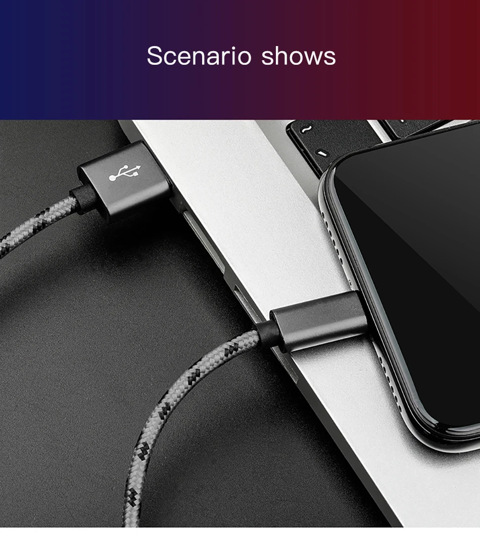 NOHON Dual Charging Cable For Apple Micro USB Phone For iphone XS MAX XR X For Samsung S7 Huawei Xiaomi 4 Fast Charge Data Cable (15)
