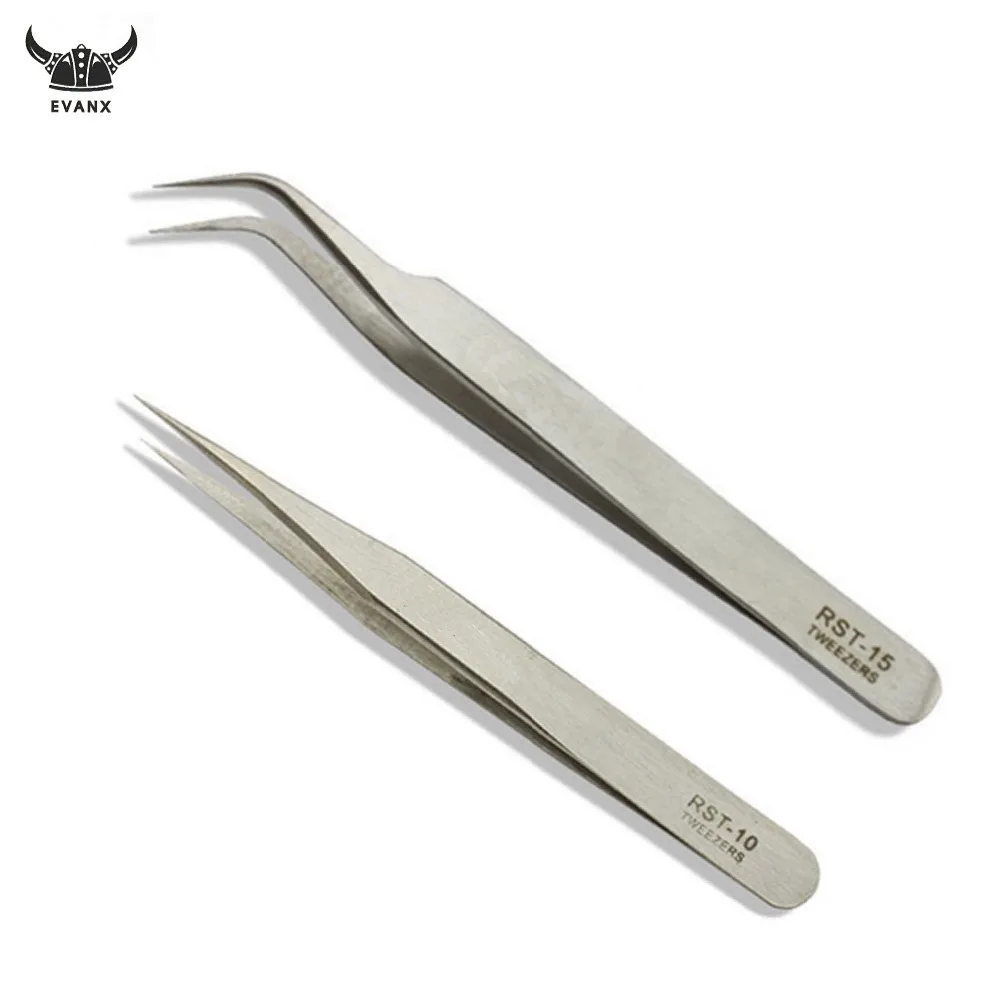 JLI Long Nose Repairing Maintenance Tools Electronics Tweezers Set