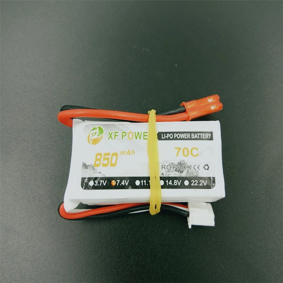 Литий-полимерная батарея XF Power 7 4 V 850MAH 2S 70C JST Plug перезаряжаемая литиевая | Игрушки