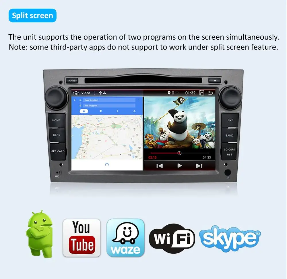 Excellent Bosion 2 din Android 9.0 Car multimedia tape recorder GPS DVD Player For Opel Astra H Vectra Corsa Zafira B C G  BT wifi 4G+64G 2