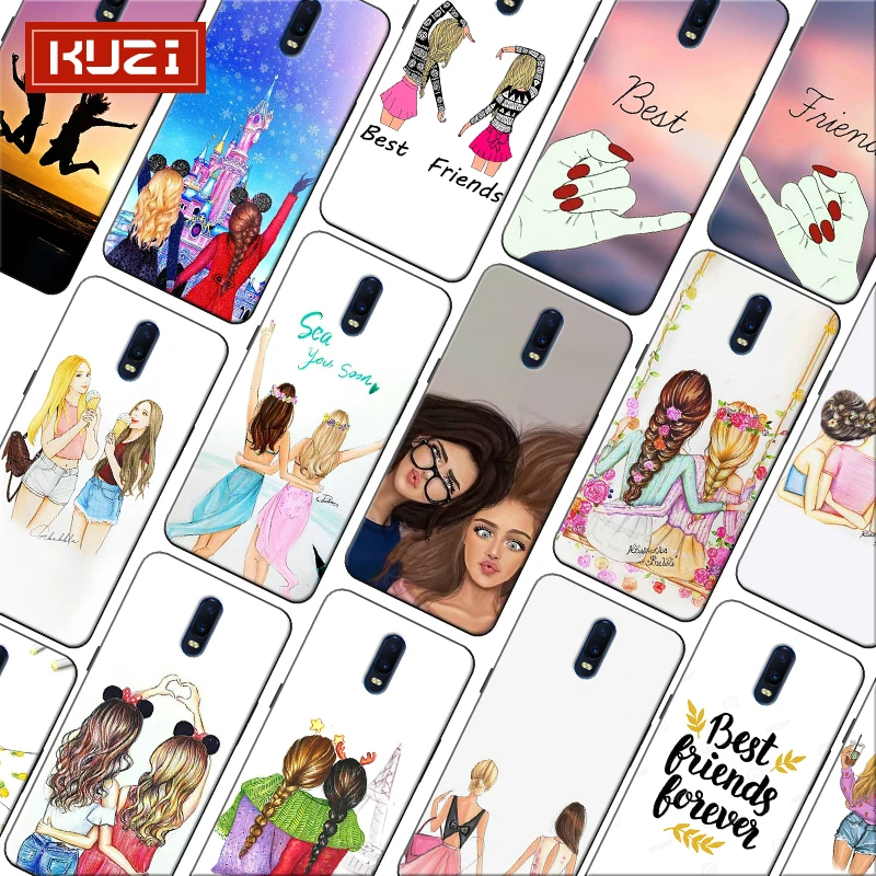 Best Friends Forever lovers couple Girls Bff Soft Silicone Phone Case for font b oneplus b