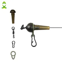 JSM 20 шт./партия свинцовые снасти для ловли карпа, защитные рукава, Быстросменные Вертлюги с кольцами для рыбалки, аксессуары для карпа