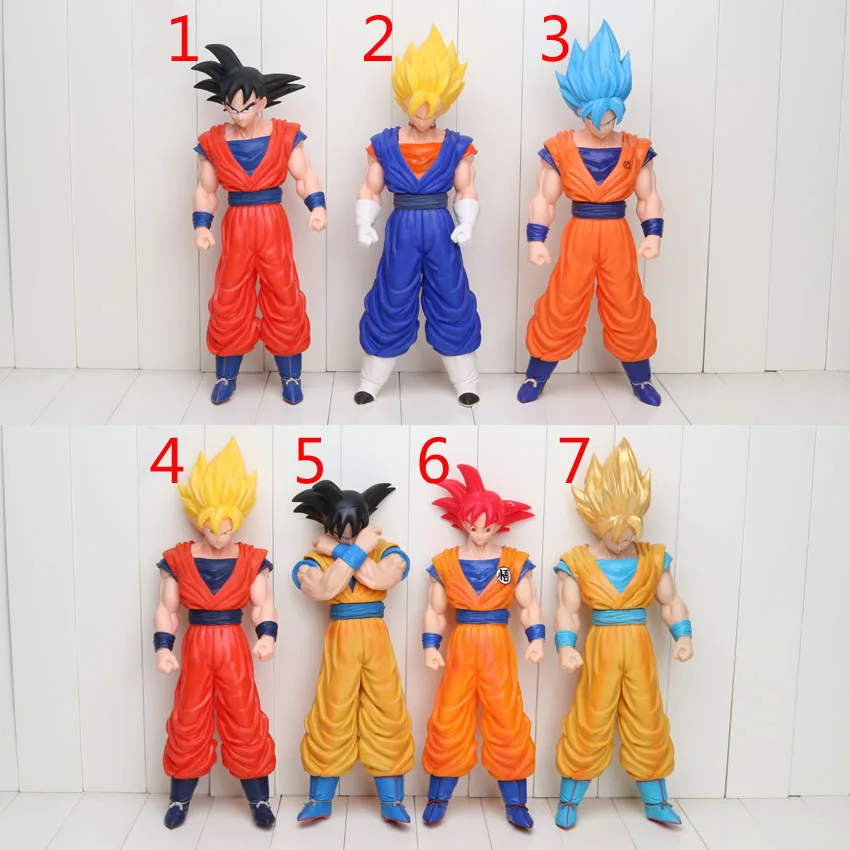 

36-43cm Dragon Ball Z Super Big Super Saiyan Vegeta Goku Son Gokon PVC Model Doll Action Figure Toy With Box