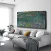 Monet nénuphars toile Art peintures Reproductions impressionniste fleur mur affiches et impressions photo pour salon décor ► Photo 2/6