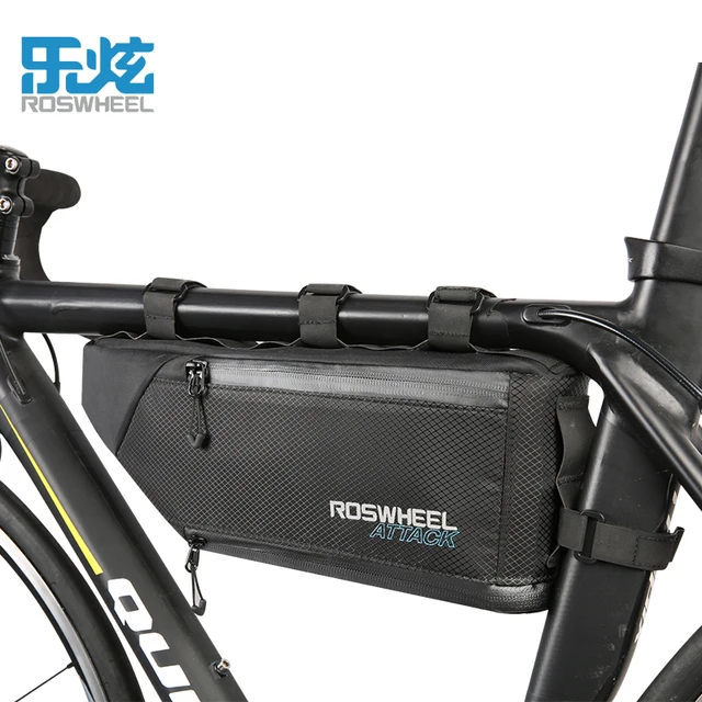 Roswheel Waterproof Bicycle Bag Storage Front Frame Triangle Roswheel Waterproof Bicycle Bag Storage Front Frame Triangle Cycling Firmly Install Bike Accessories
