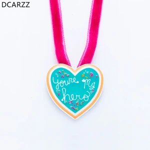 You're My Hero Cookie Medal Pendant Wreck-It Ralph Stinkbrain Necklaces Ralph/Vanellope Costume Cosplay Jewelry Gift For Girls