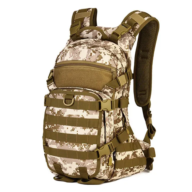 Водонепроницаемый уличный Военный Тактический Рюкзак Molle, походный, спортивный, для путешествий, 25л, нейлон, для кемпинга, пешего туризма, треккинга, камуфляжная сумка - Цвет: Desert digital