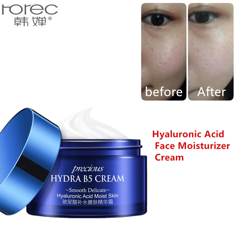 

HOREC Hyaluronic Acid Face Moisturizer essence Cream Deep Hydrating Anti-Wrinkle Face Cream Korean Facial Day Cream Dry Skin 50g