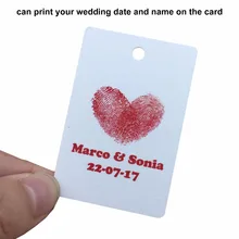 120pcs Personalized Wedding Tags Custom Paper Tag For Party Favor And Wedding Decoration
