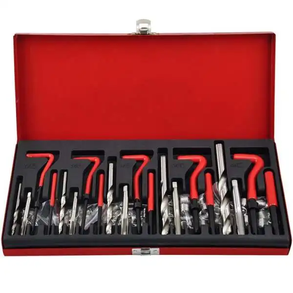 

131 Piece Thread Repair Kit M5 M6 M8 M10 M12 Metal Case Mechanical Engineering