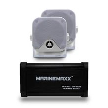 4 канала 500 ватт морской Bluetooth мотоцикл аудио усилитель лодка USB MP3 стерео+ " морской водонепроницаемый Потолок Динамики ATV