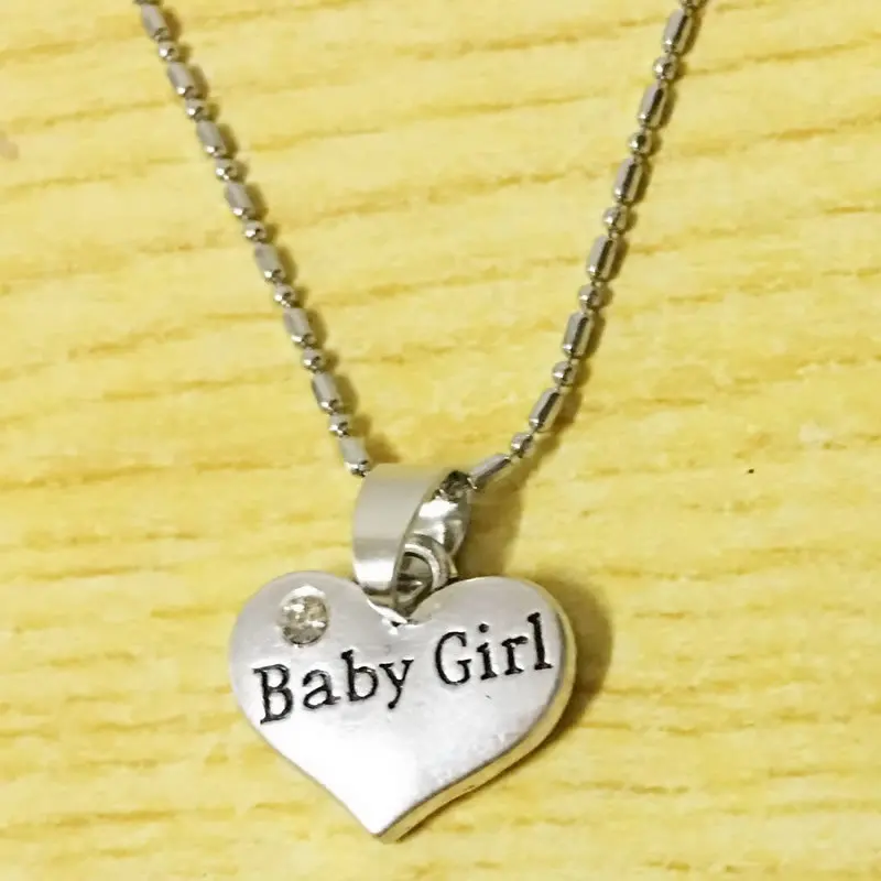 Ожерелье с хрустальным сердцем для маленьких девочек 2 шт.|heart necklace|little necklacenecklace