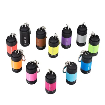 

0.5w Mini Keychain USB Rechargeable LED Flashlight Torch Random Color CLH