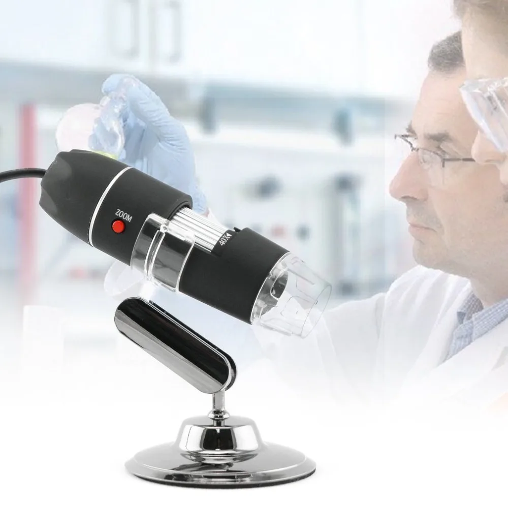 

1000X 8 LED Digital Microscope USB Endoscope Camera LED Microscope Metal Base Portable Hand Held Endoscope for Inspection