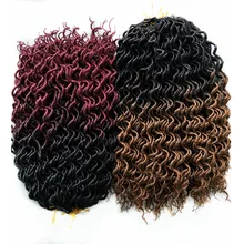 Pervado волосы синтетические мягкие Faux locs Curly волосы для наращивания 24 пряди африканские вязанные крючком косички волосы оптом Dip краситель Омбре цвет