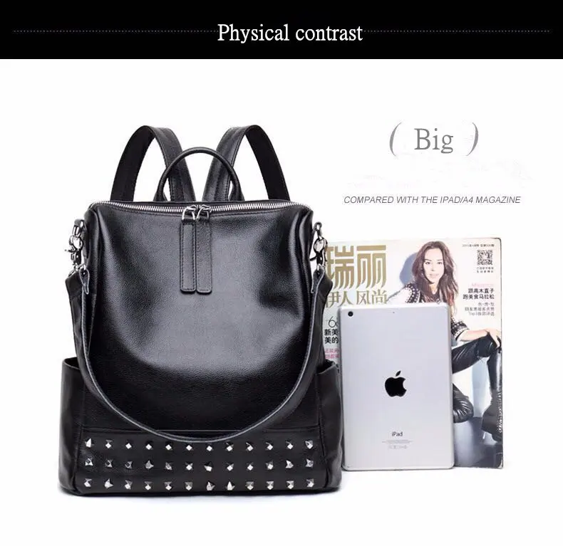 Fashion Design Women Backpack High Quality Leather Youths Backpacks for Teenage Girls Female School Shoulder Bag Bagpack mochila