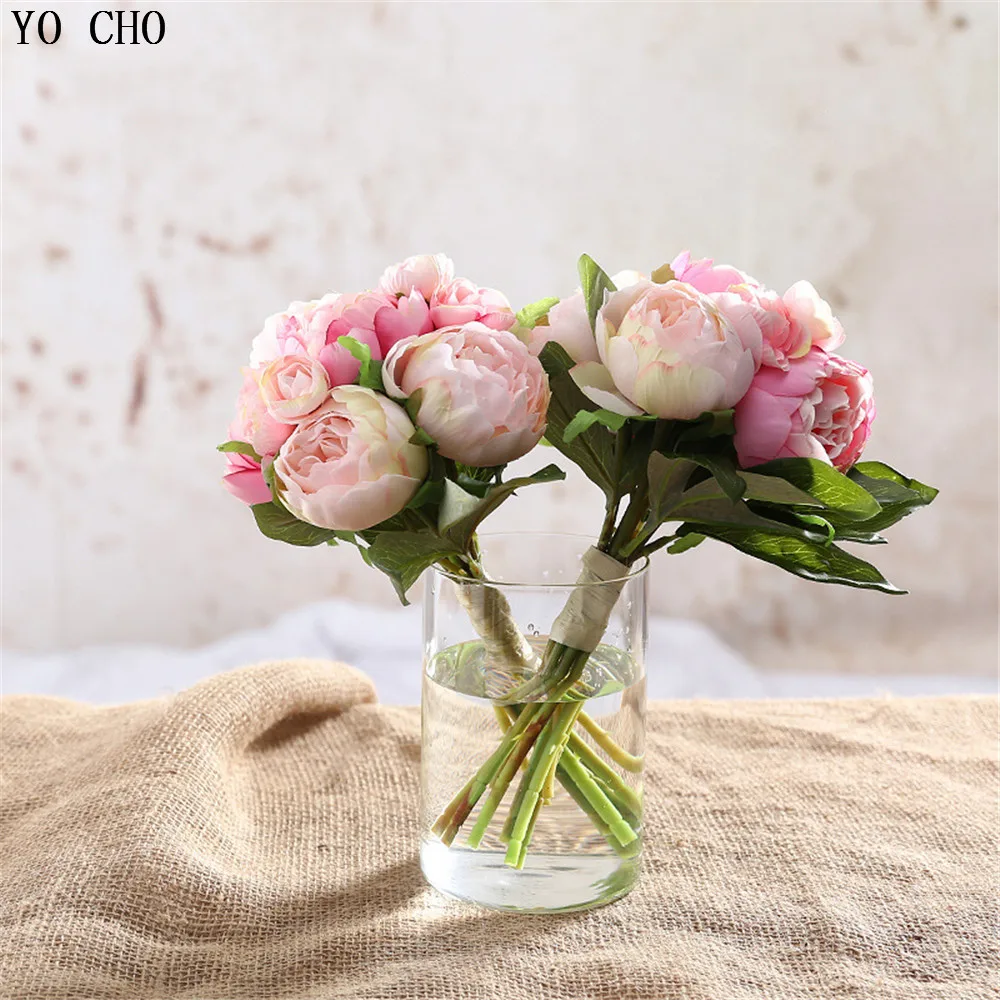 artificial flowers peony bouquet  (4)