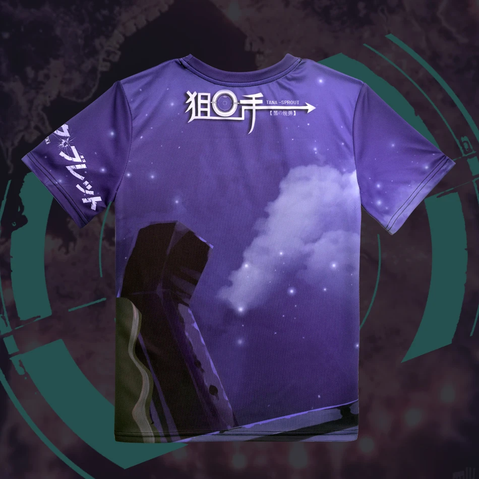 Футболка с рисунком аниме Черная пуля Тина супуравто футболка из полиэстера