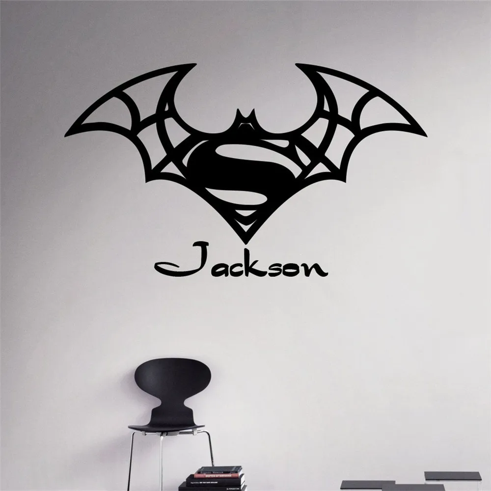 Popular Batman Superman Wall Decalbuy Cheap Batman Superman Wall - Any Custom Names Wall Decal Batman Superman Vinyl Sticker Personalizeddecals Home Decor Removable Decor Wall popular batman superman wall decalbuy cheap batman superman wall - any custom names wall decal batman superman vinyl sticker personalizeddecals home decor removable decor wall
