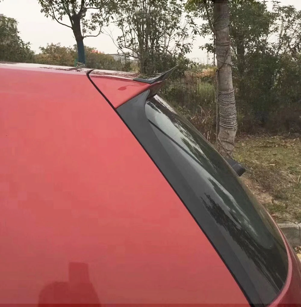 ABS задний спойлер на крышу лобовое стекло Отделка крылья для Volkswagen VW Polo стандарт 2011- не для GTI R пианино черный фартук Winglet