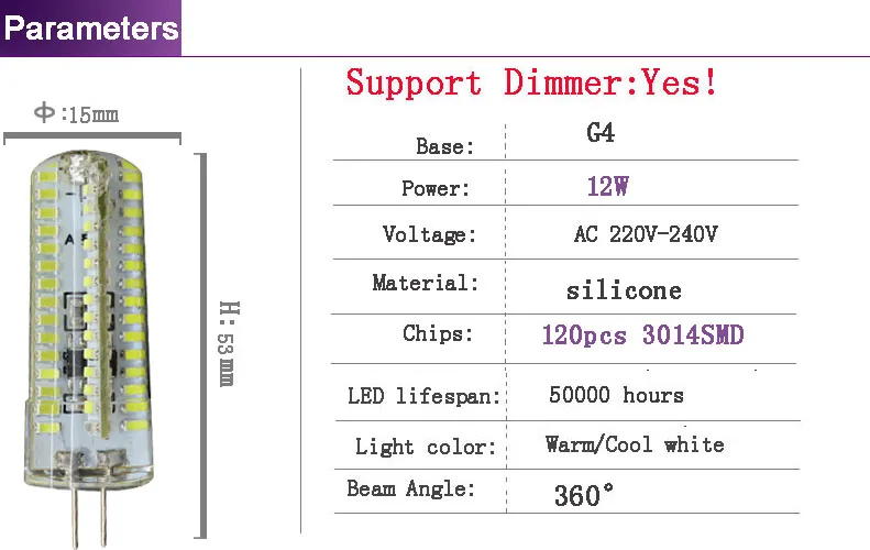 10XG4 светодиодный AC/DC 12 В 220 В 3 Вт-12 Вт Светодиодный светильник SMD3014 люстра ампула светодиодный G4 Точечный светильник галогеновая лампа для дома светильник ing
