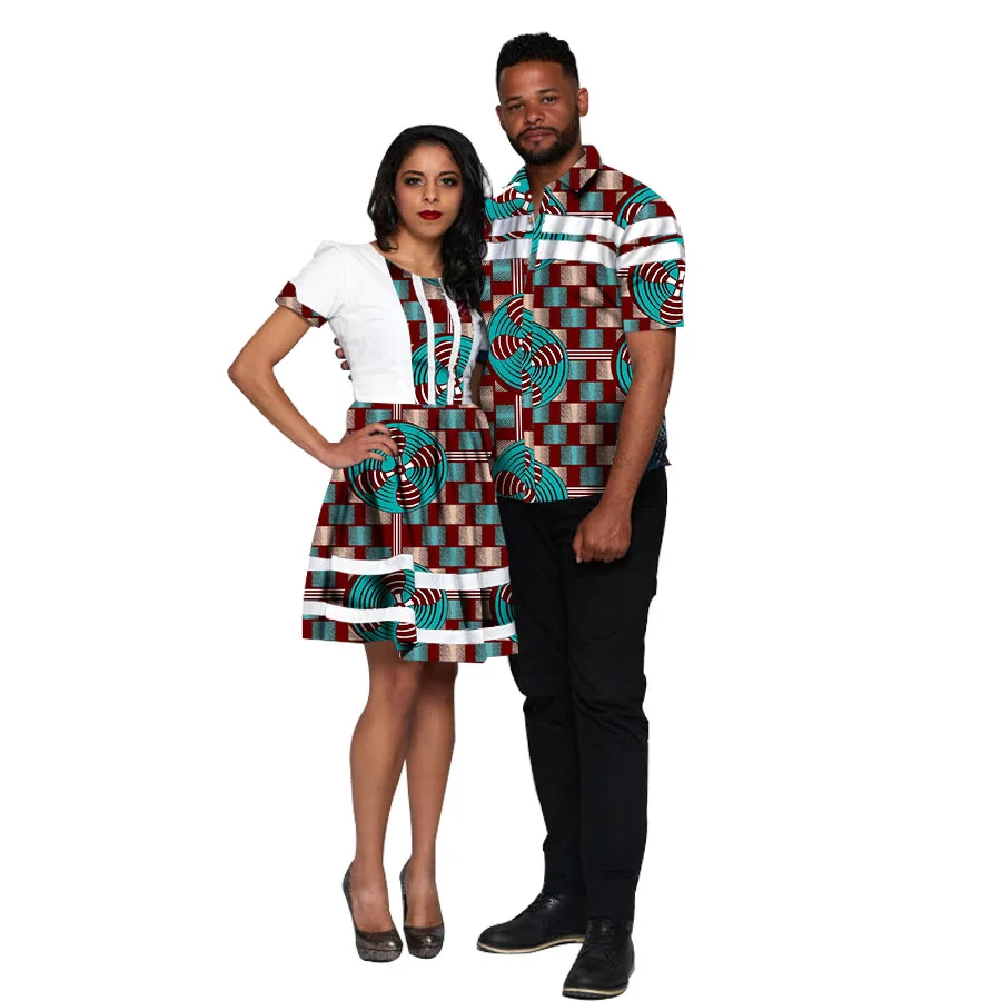 Conjunto de pareja africana, vestidos para mujer + camisas para hombre,  atuendo de Ankara para parejas, moda para parejas, trajes de graduación,  ropa de África personalizada - AliExpress