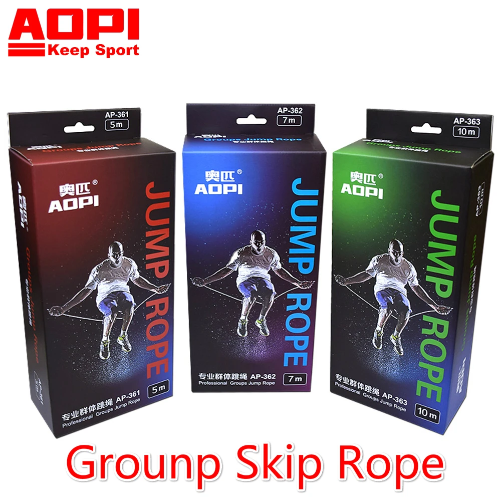 AOPI Brand 5m, 7m, 10m Jumping Rope Group Skip Rope Outdoor Sports Long Skip Rope for Children