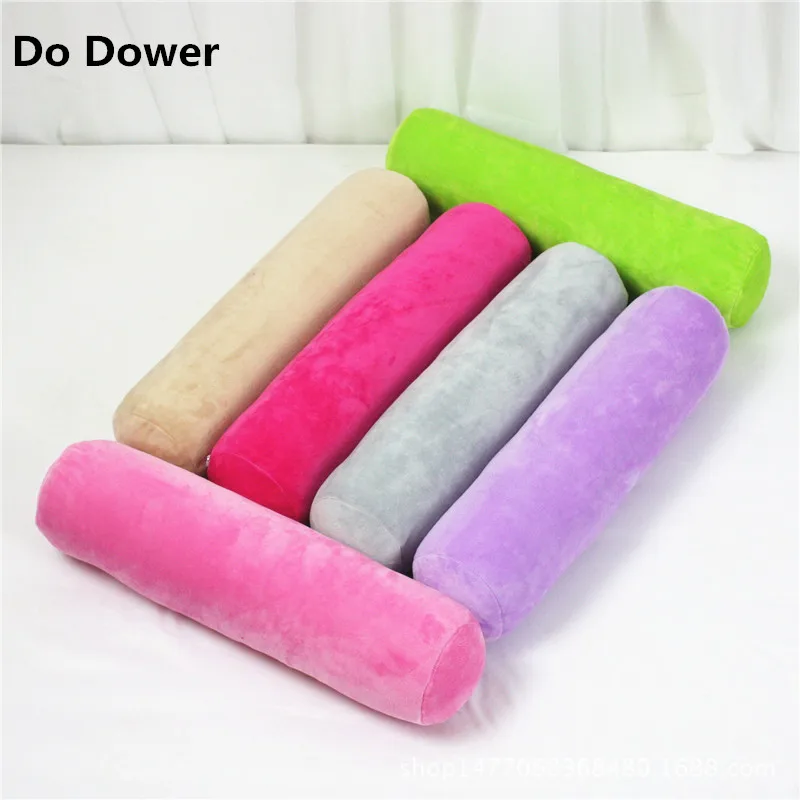 2017 New Pillow for bed detachable solid Crystal velvet cylindrical