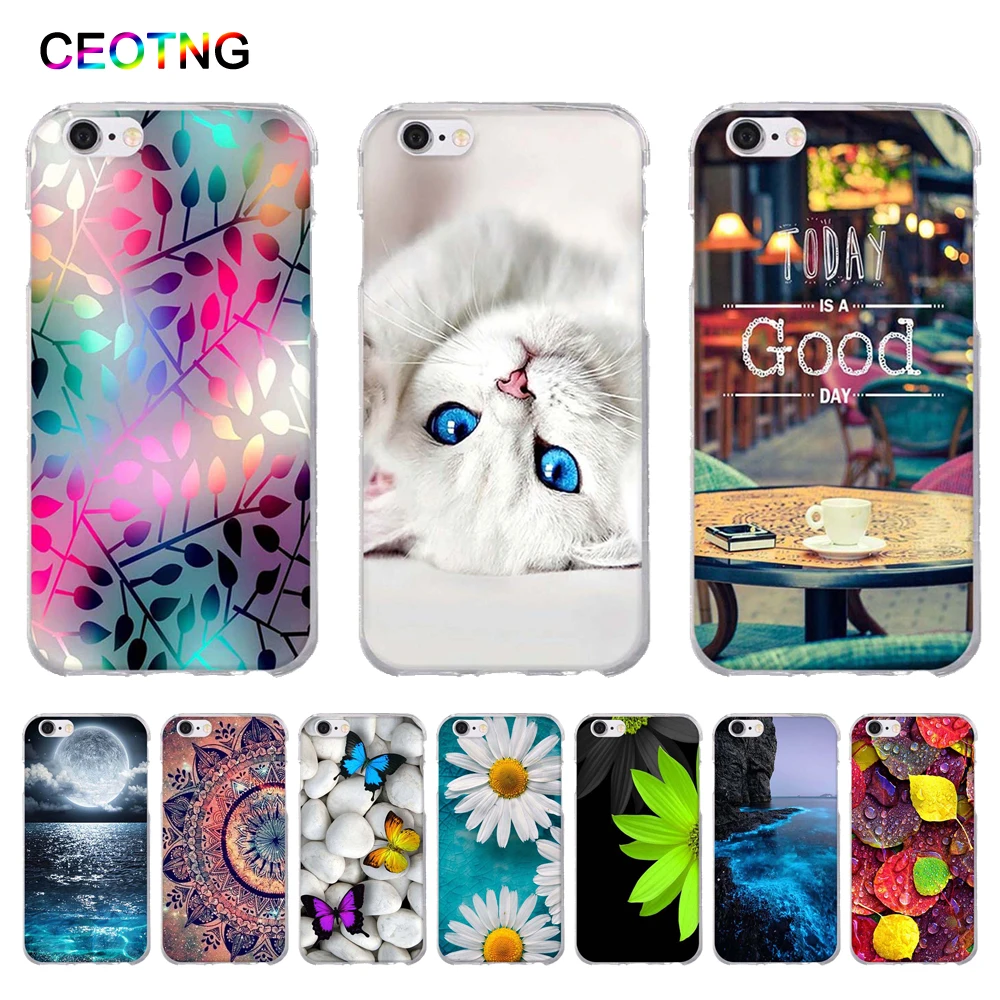 

Silicone Case for iPhone 6 6 s 6s Soft TPU Back Phone Cover for iPhone 5 5s SE Print Protector Fundas For iPhone 7 8 Shells Bags