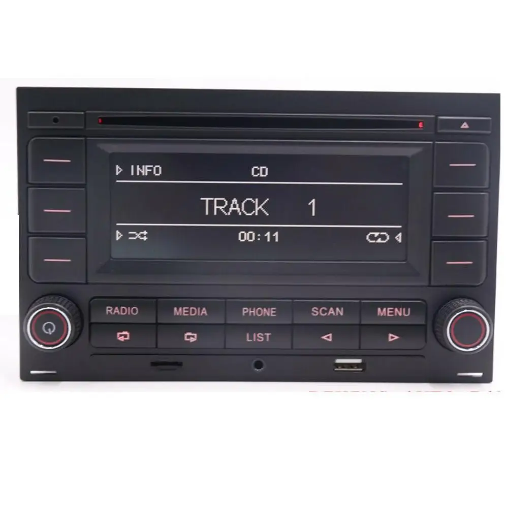 Автомагнитола RCN210 CD-плеер USB MP3 AUX Bluetooth для Volkswagen Golf MK4 Passat B5 Polo