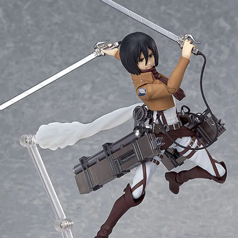 Атака на Титанов Микаса Акерман Аниме Фигурки игрушки Figma 203 фигурка супер герой 15