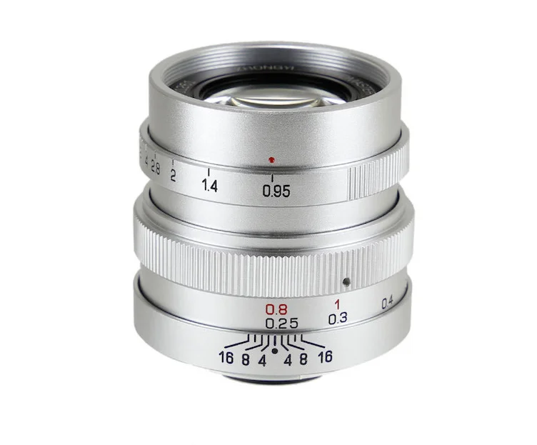 

Mitakon Zhongyi Speedmaster 25mm f/0.95 for Micro Four Thirds M43 MFT M4/3 Panasonic Olympus Camera GH4 OM-D EM1, Silver Version