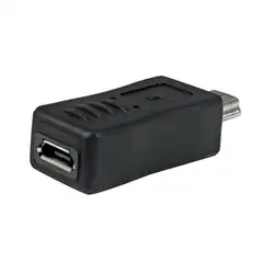 Цельнокроеное платье Портативный Micro USB женщина к мини USB мужского преобразователя разъем адаптера