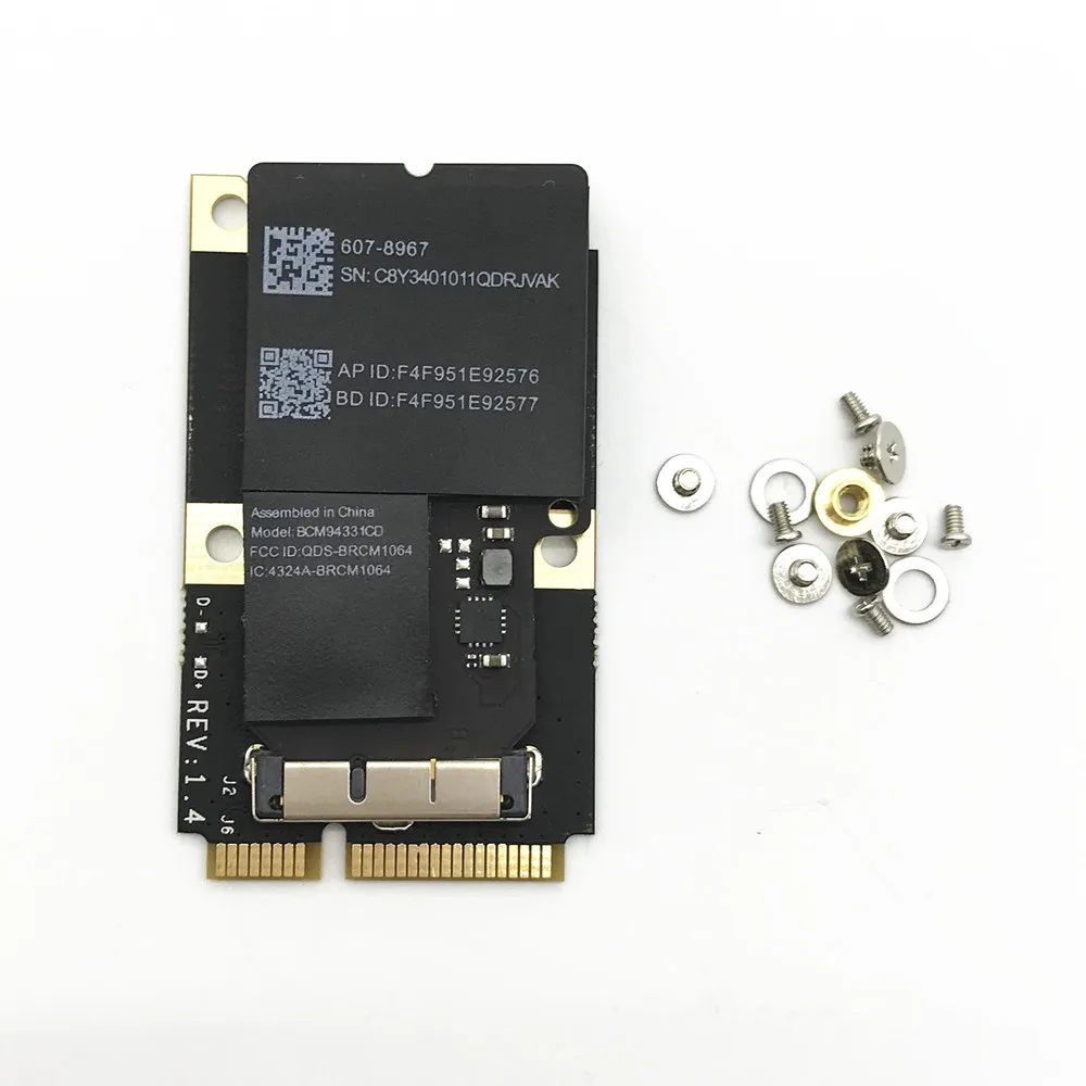 Для карт Broadcom BCM94331CD 802.11n Wifi 300 Мбит/с + Bluetooth 4 0 MINI PCI E|Сетевые карты| |