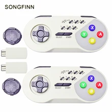 SONGFINN беспроводной турбо контроллер Джойстик Геймпад с посылка для SNES Mini Classic Edition для 16 бит 46 pin игровая консоль