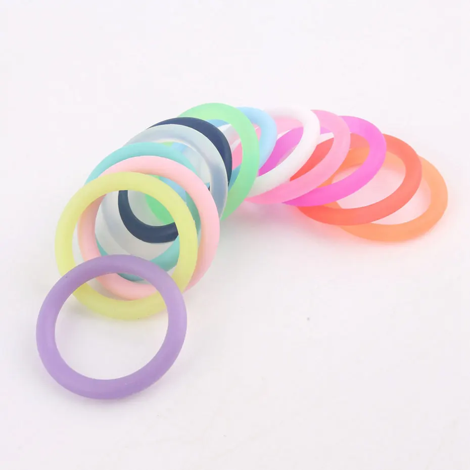 

22mm Silicone Ring 10pcs Soother Clip Rubber Circle Baby Attachment Baby Teether General Silicone Donut Ring Teether Products