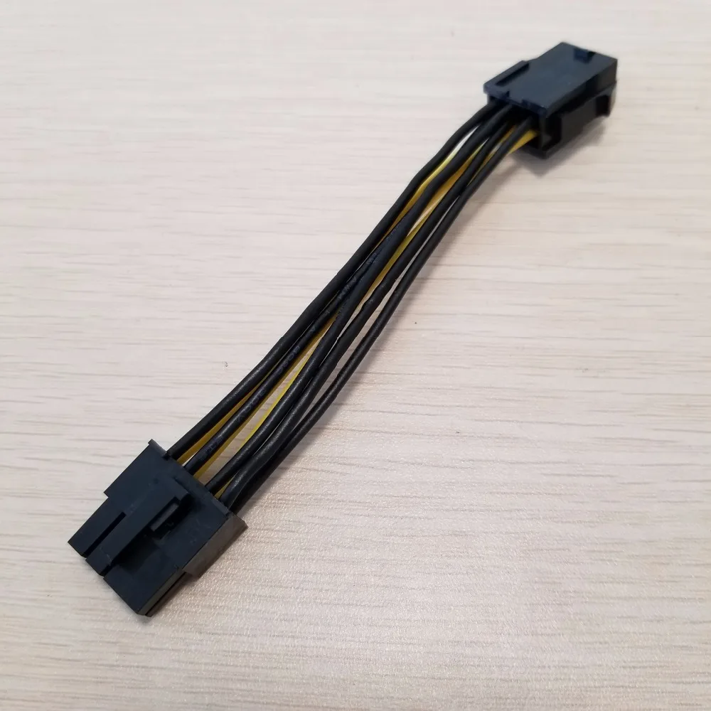 Графическая видеокарта PCI E PCIe с 6 контактным разъемом Мама на 8Pin папа адаптер