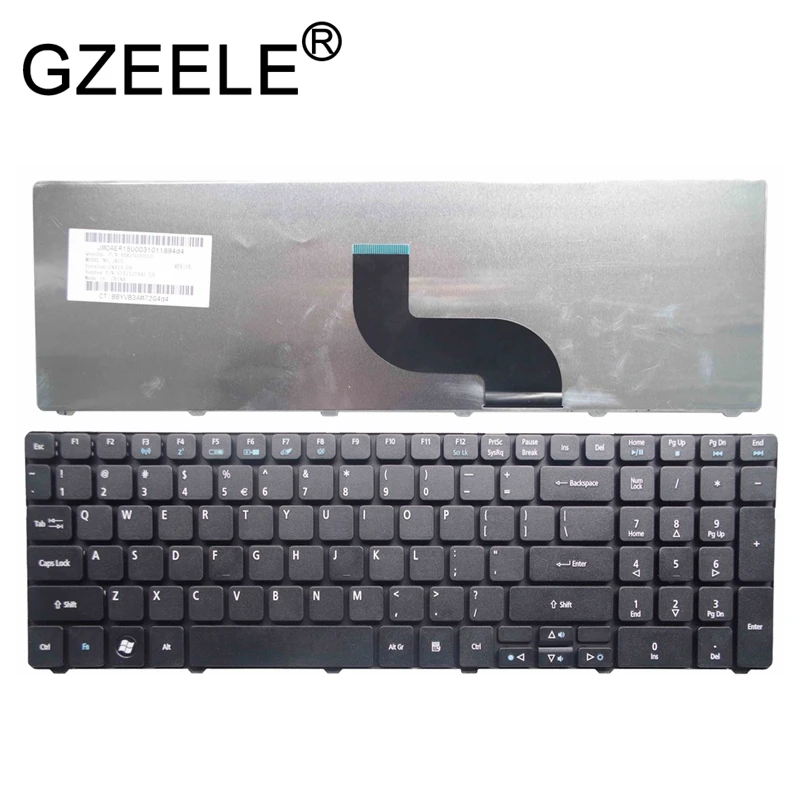 GZEELE США клавиатура для acer Aspire 7741Z-4433/4450/4485 5750-6690/9668/2456/6489 США Keyboard английский ноутбука черный