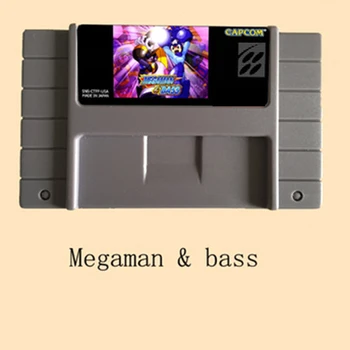 

Megaman & Bass 16 bit Big Gray Game Card For USA NTSC Game Player