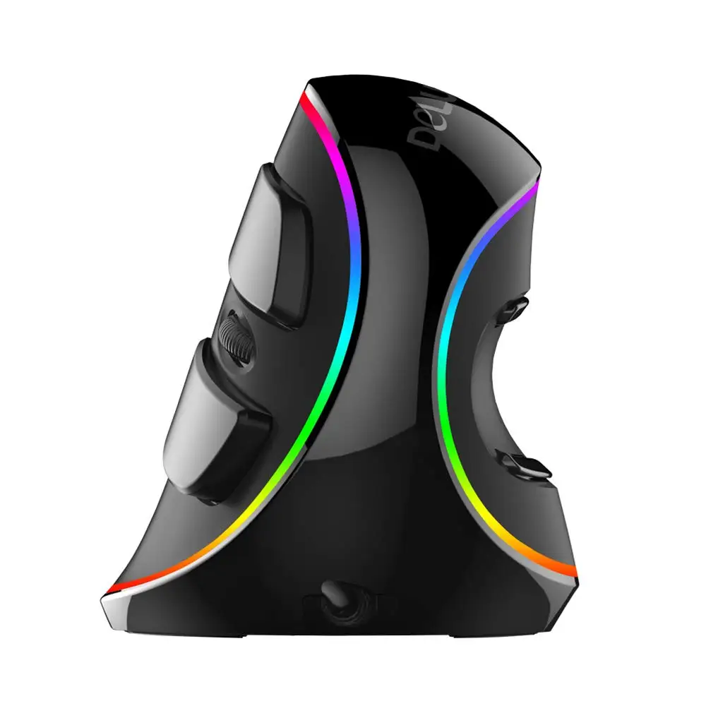 cheap Delux M618 PLUS Ergonomics Vertical Gaming Wired Mouse 4000 DPI Optical RGB Wireless Right Hand Mice For PC Laptop 6 Buttons