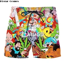 PLstar Космос дропшиппинг лето стиль модные шорты мультфильм Супер Марио 3d принт забавные сорняки шорты